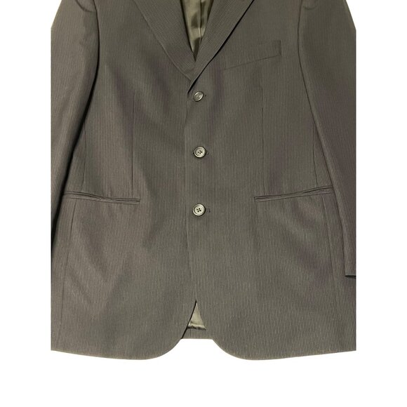 Arrow Men's 2-Piece Pinstripe Suit Navy 36S Classic Fit Jacket & Pants 30 x 30 - Picture 14 of 16